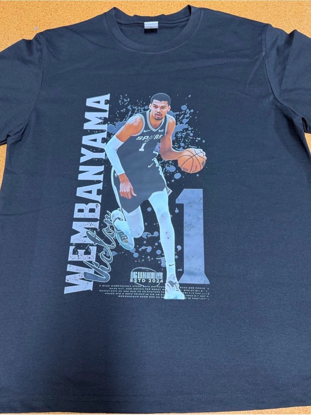 Brand New Victor Wembanyama San Antonio Spurs Number 1 Men’s XXL Shirt